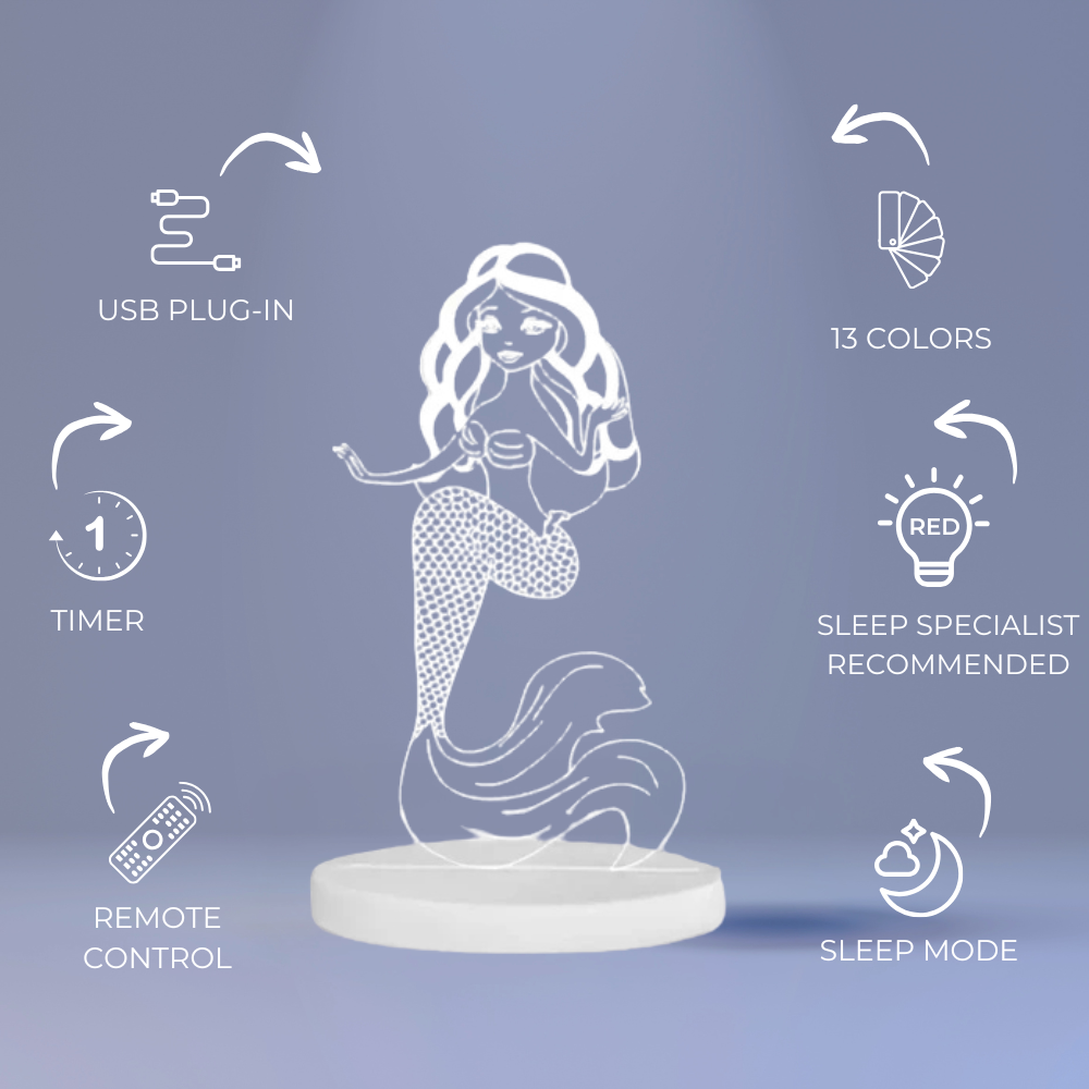 Duski Night Light: Mermaid
