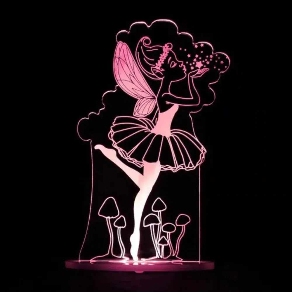Fairy night light with LED for girls bedroom
