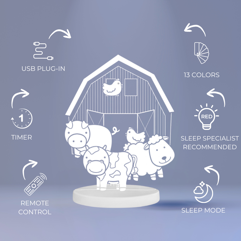 Duski Night Light: Farm Yard