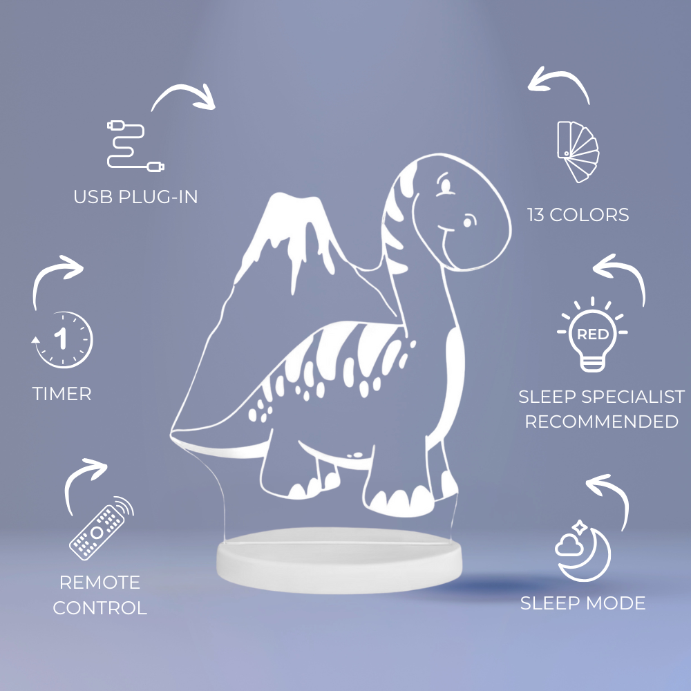 Duski Night Light: Dinosaur