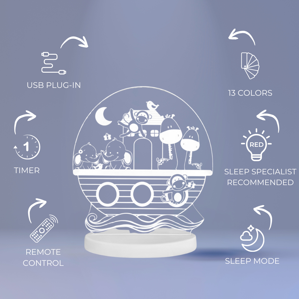 Duski Night Light: Noah's Ark